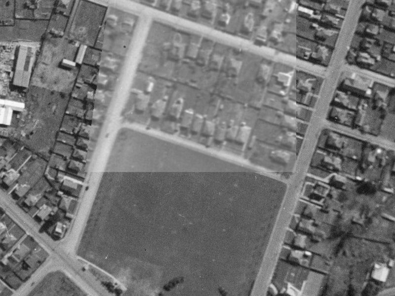 15 Domett Street from the air, 1940-1944