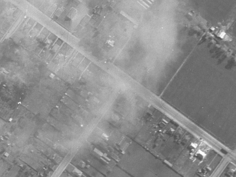 8 Rutherford Street from the air, 1940-1944