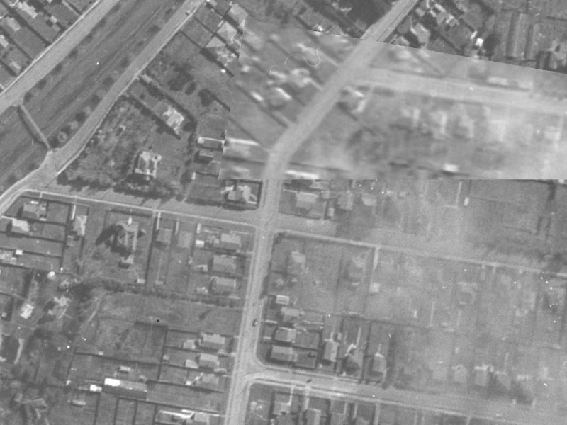 22 Sheldon Street from the air, 1940-1944
