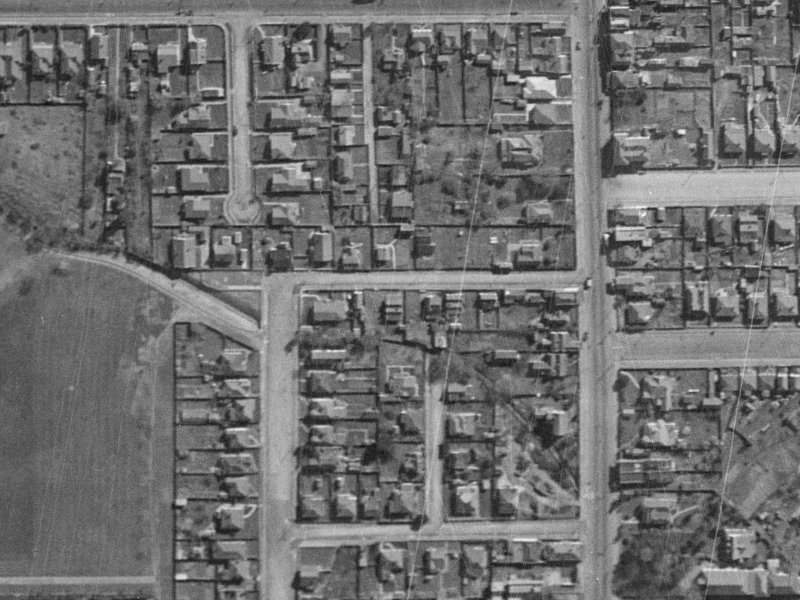 16 Angus Street from the air, 1940-1944