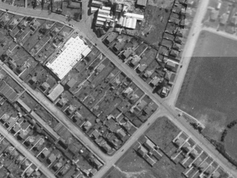 43 Waltham Road from the air, 1940-1944