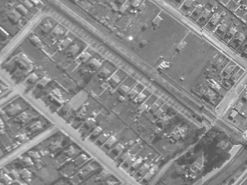 123A Opawa Road from the air, 1940-1944