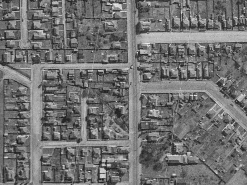 245 Colombo Street from the air, 1940-1944