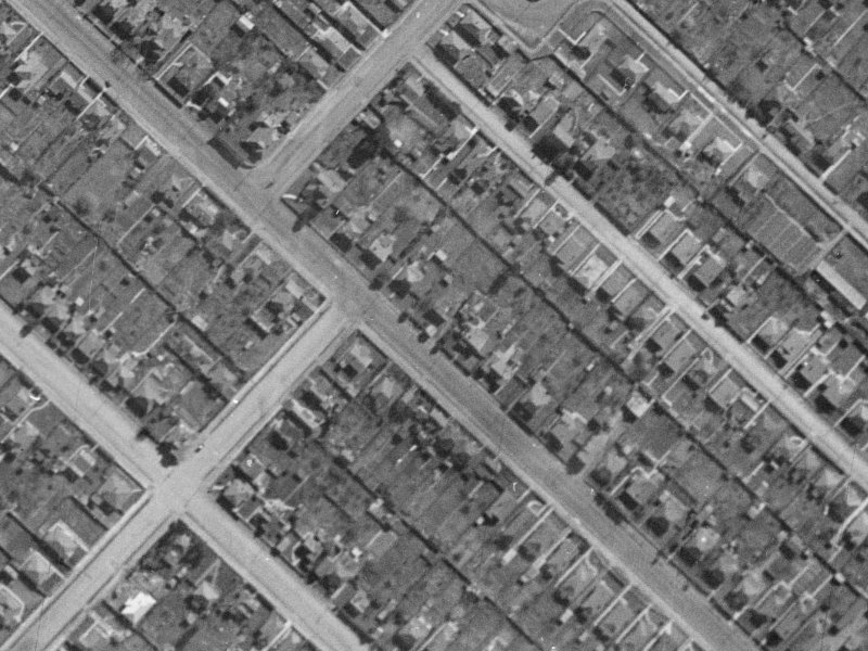109 Huxley Street from the air, 1940-1944