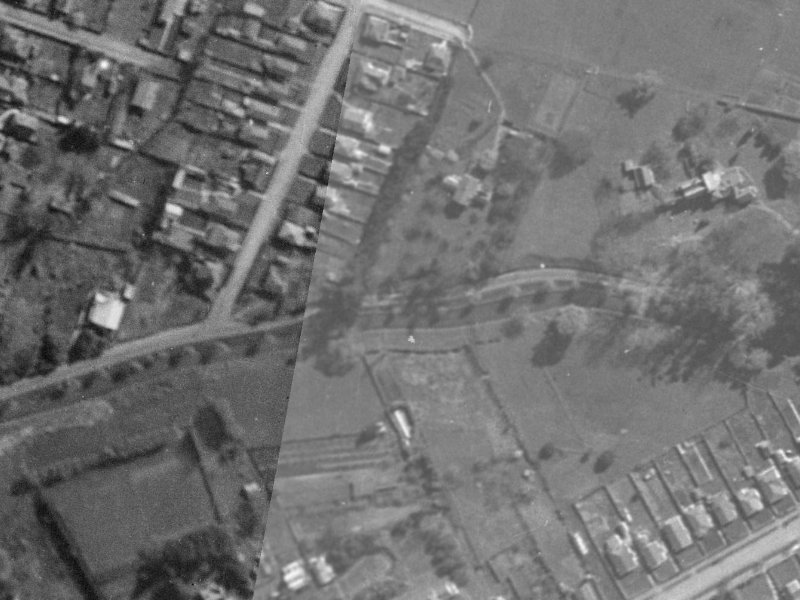 154E Riverlaw Terrace from the air, 1940-1944