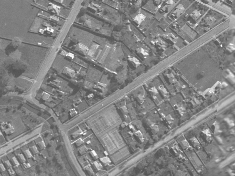 19 Locarno Street from the air, 1940-1944