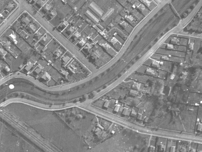 136 Richardson Terrace from the air, 1940-1944