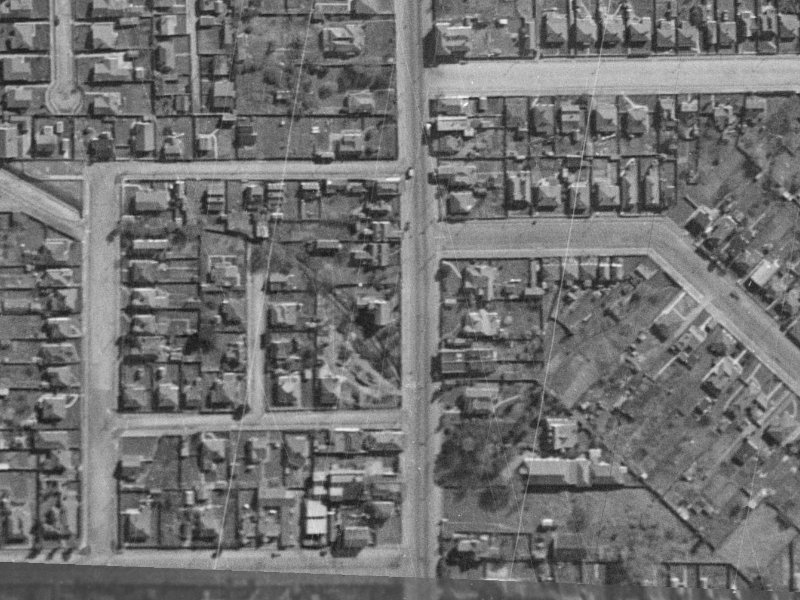 239 Colombo Street from the air, 1940-1944