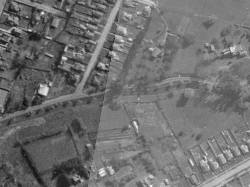 Fifield Terrace from the air, 1940-1944