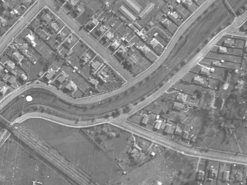 137 Richardson Terrace from the air, 1940-1944