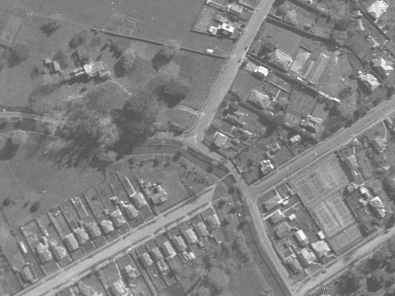 107 Fifield Terrace from the air, 1940-1944
