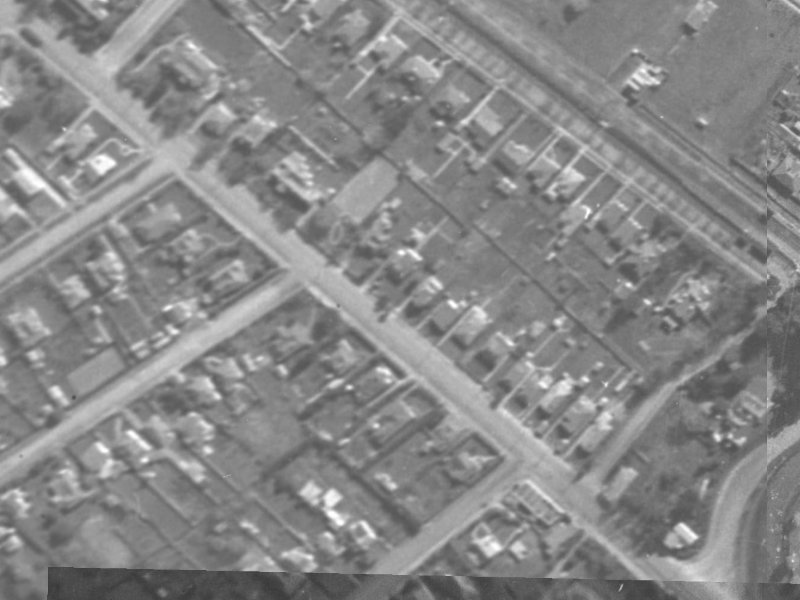 123 Opawa Road from the air, 1940-1944