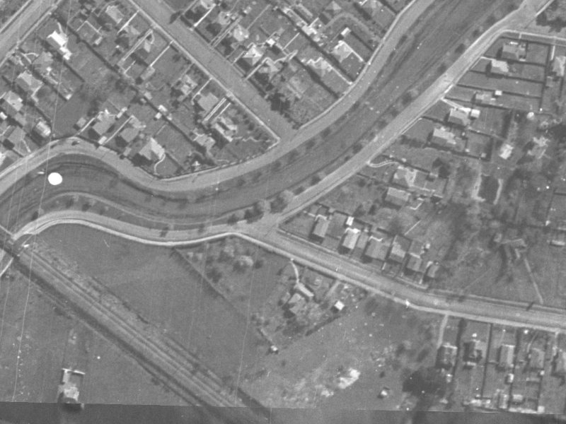 117 Clarendon Terrace from the air, 1940-1944