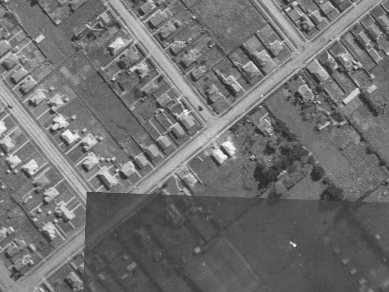 104 Neville Street from the air, 1940-1944
