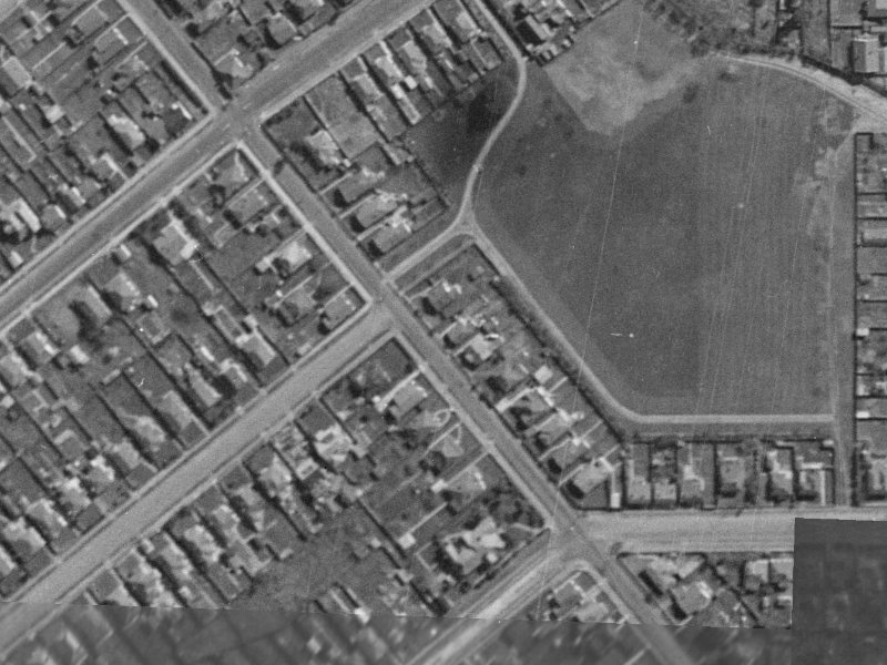 Strickland Street from the air, 1940-1944