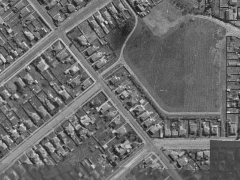108 Strickland Street from the air, 1940-1944