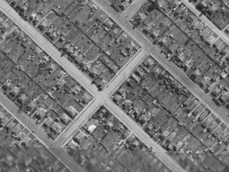 25B Montrose Street from the air, 1940-1944