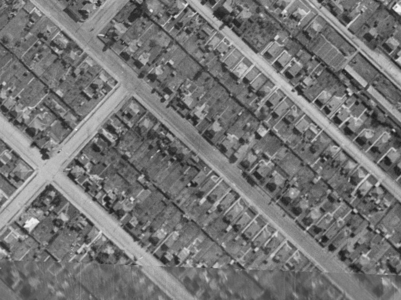 123 Huxley Street from the air, 1940-1944