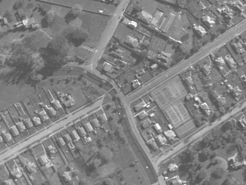 115B Fifield Terrace from the air, 1940-1944
