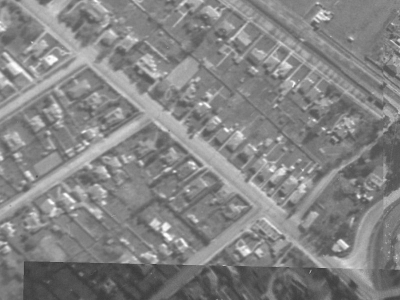 127 Opawa Road from the air, 1940-1944