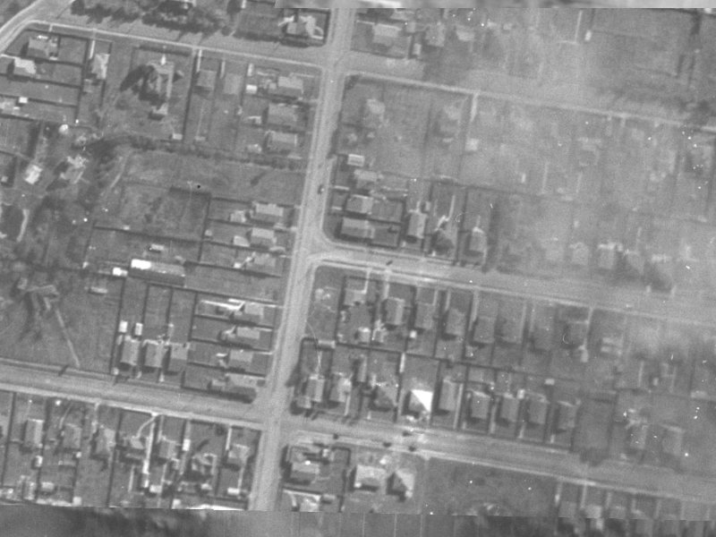 6 Chichester Street from the air, 1940-1944