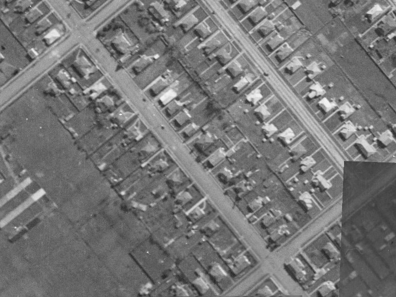 302 Lyttelton Street from the air, 1940-1944
