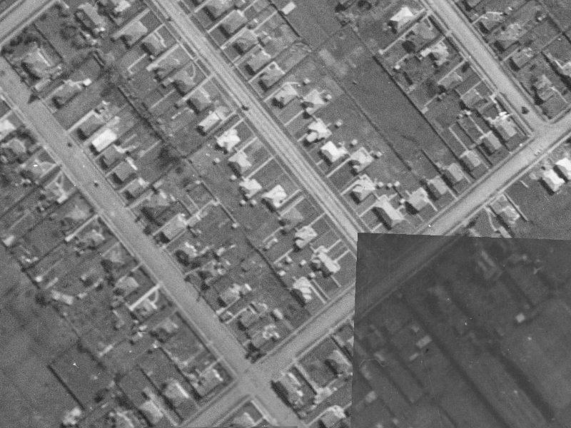 9 Hinemoa Street from the air, 1940-1944