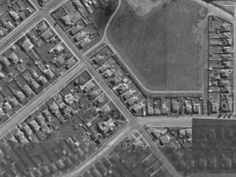 102 Strickland Street from the air, 1940-1944