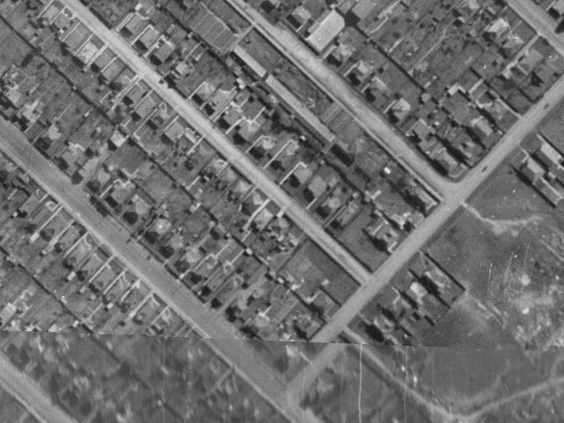 53 Gibbon Street from the air, 1940-1944