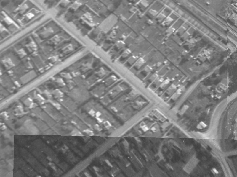 124B Opawa Road from the air, 1940-1944