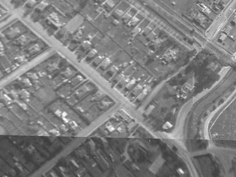 133 Opawa Road from the air, 1940-1944