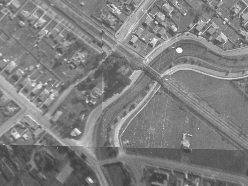 Richardson Terrace from the air, 1940-1944