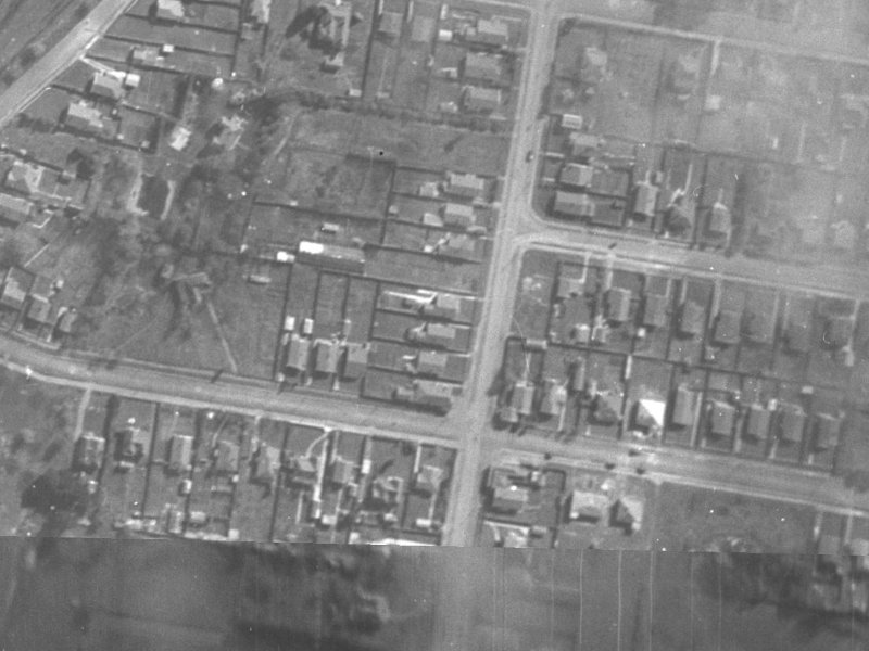 98 Radley Street from the air, 1940-1944