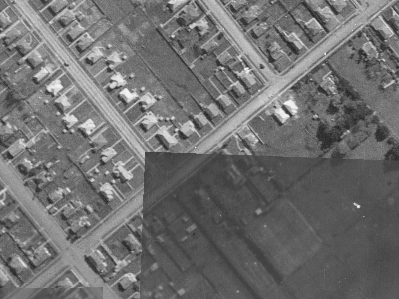 Neville Street from the air, 1940-1944