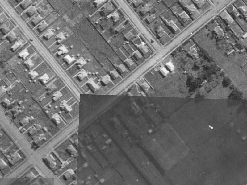 90 Neville Street from the air, 1940-1944