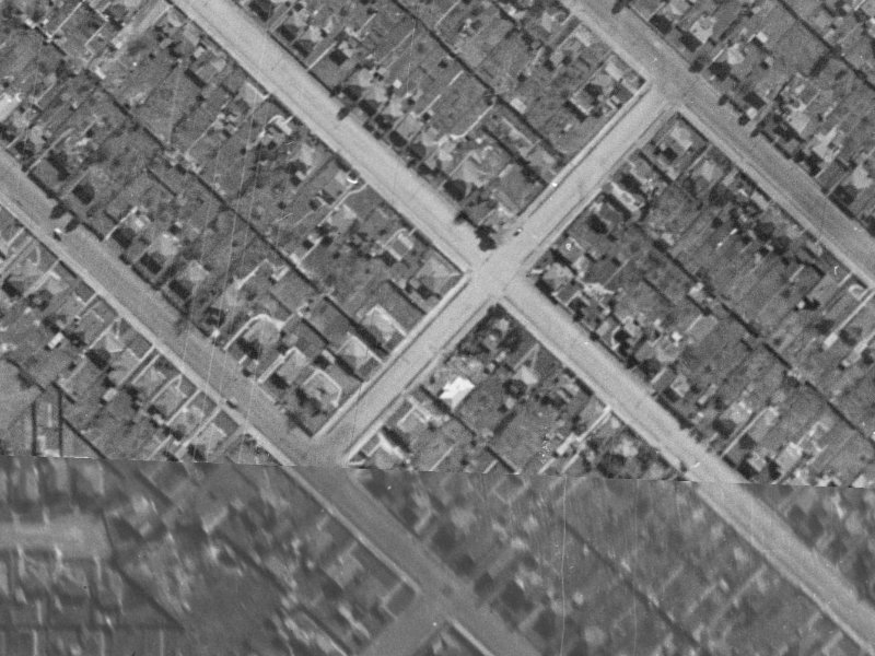 13 Montrose Street from the air, 1940-1944