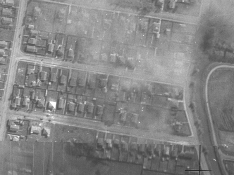 34 Chichester Street from the air, 1940-1944