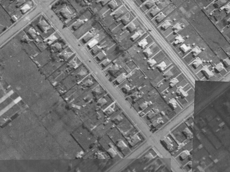 298 Lyttelton Street from the air, 1940-1944