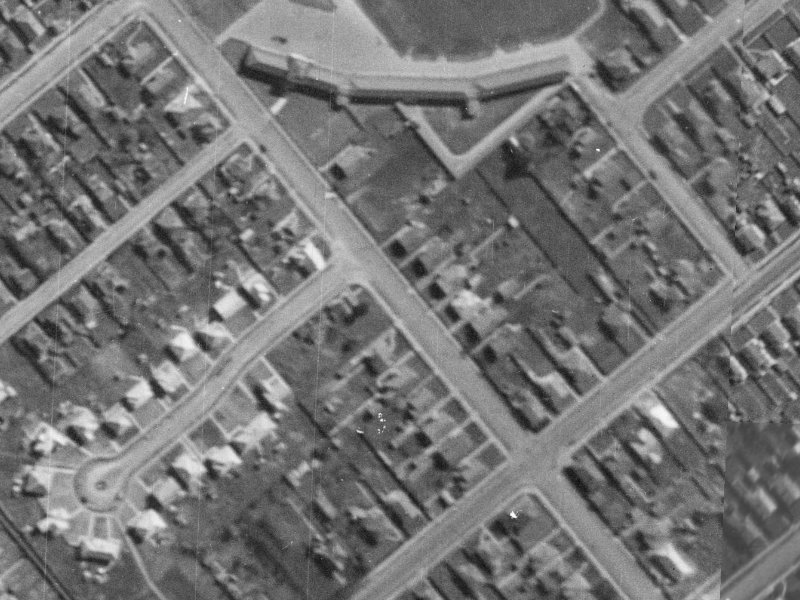 186A Selwyn Street from the air, 1940-1944