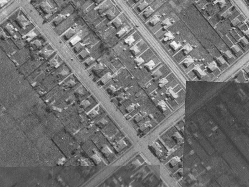 292 Lyttelton Street from the air, 1940-1944
