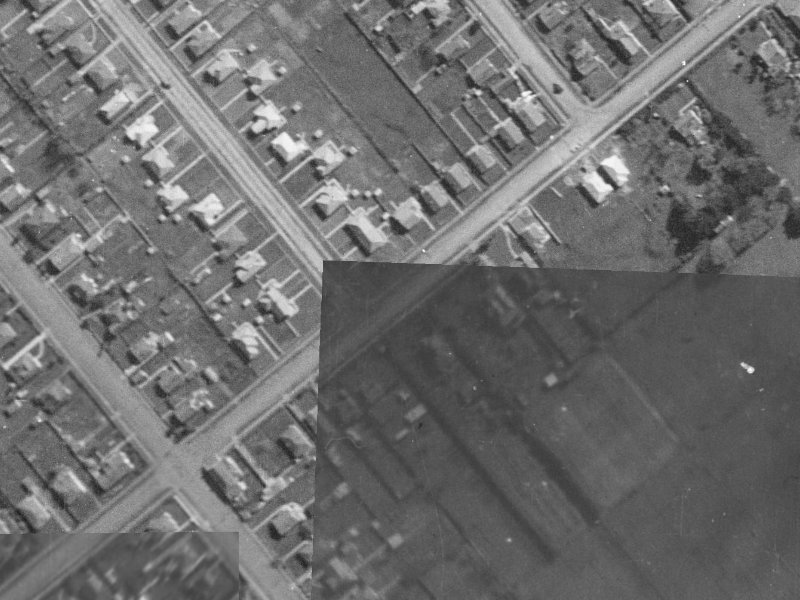 88 Neville Street from the air, 1940-1944