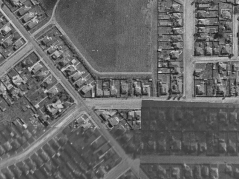 11 Devon Street from the air, 1940-1944