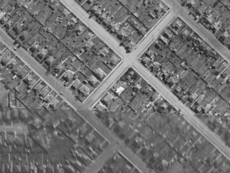 8 Montrose Street from the air, 1940-1944