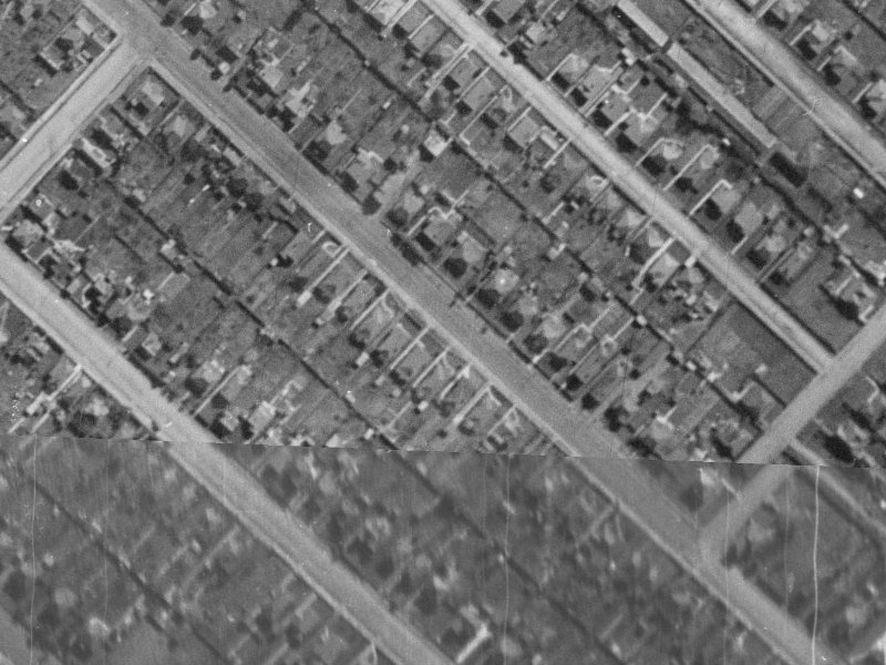 142 Huxley Street from the air, 1940-1944