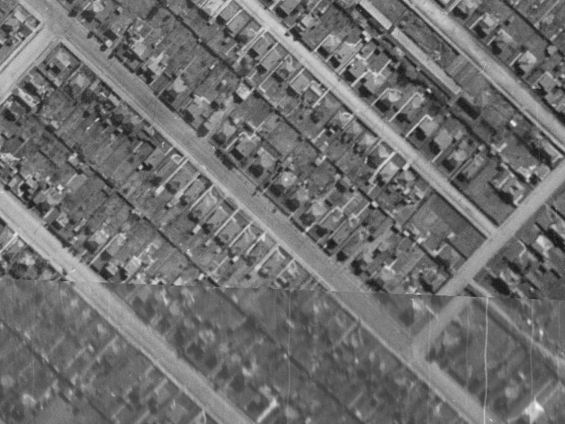 147 Huxley Street from the air, 1940-1944