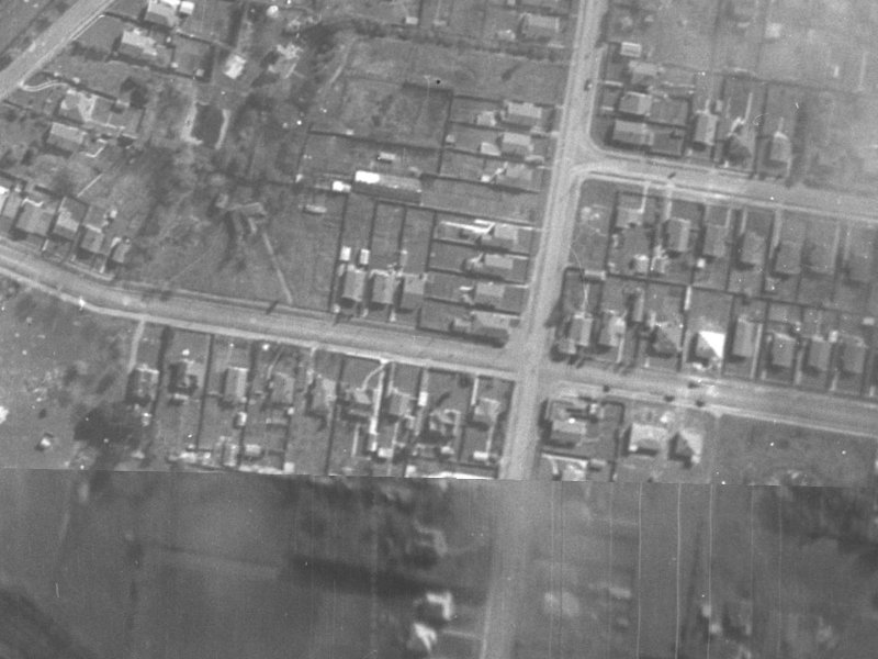 53 Marshall Street from the air, 1940-1944