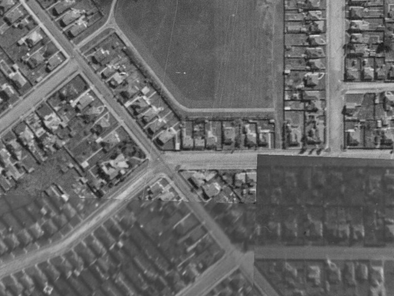 7 Devon Street from the air, 1940-1944