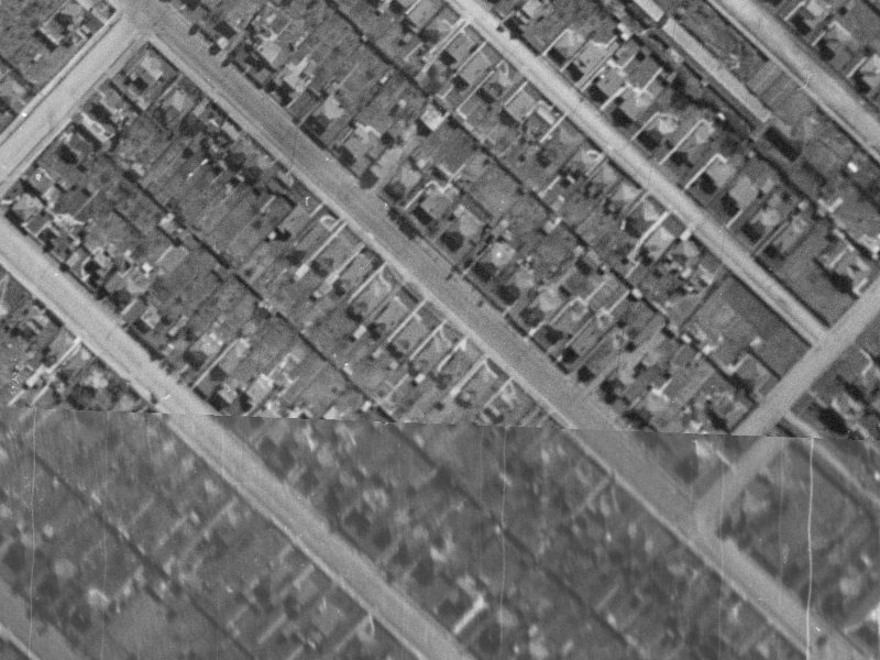 144 Huxley Street from the air, 1940-1944