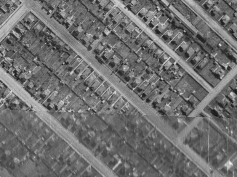 146A Huxley Street from the air, 1940-1944