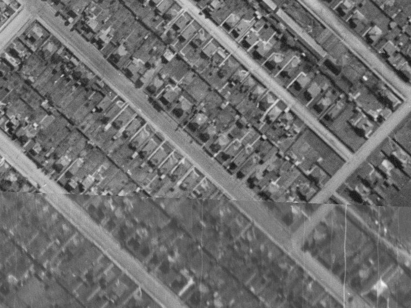 149 Huxley Street from the air, 1940-1944